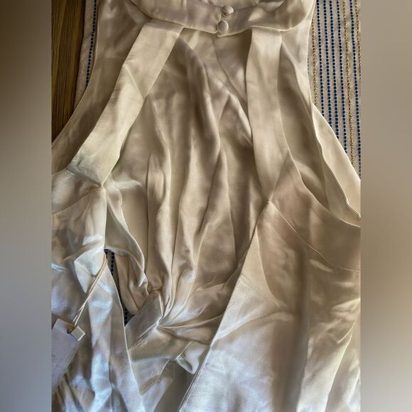 For Love & Lemons Lucy Mini Dress White Satin Sleeveless Sz Medium NWT - Picture 13 of 14